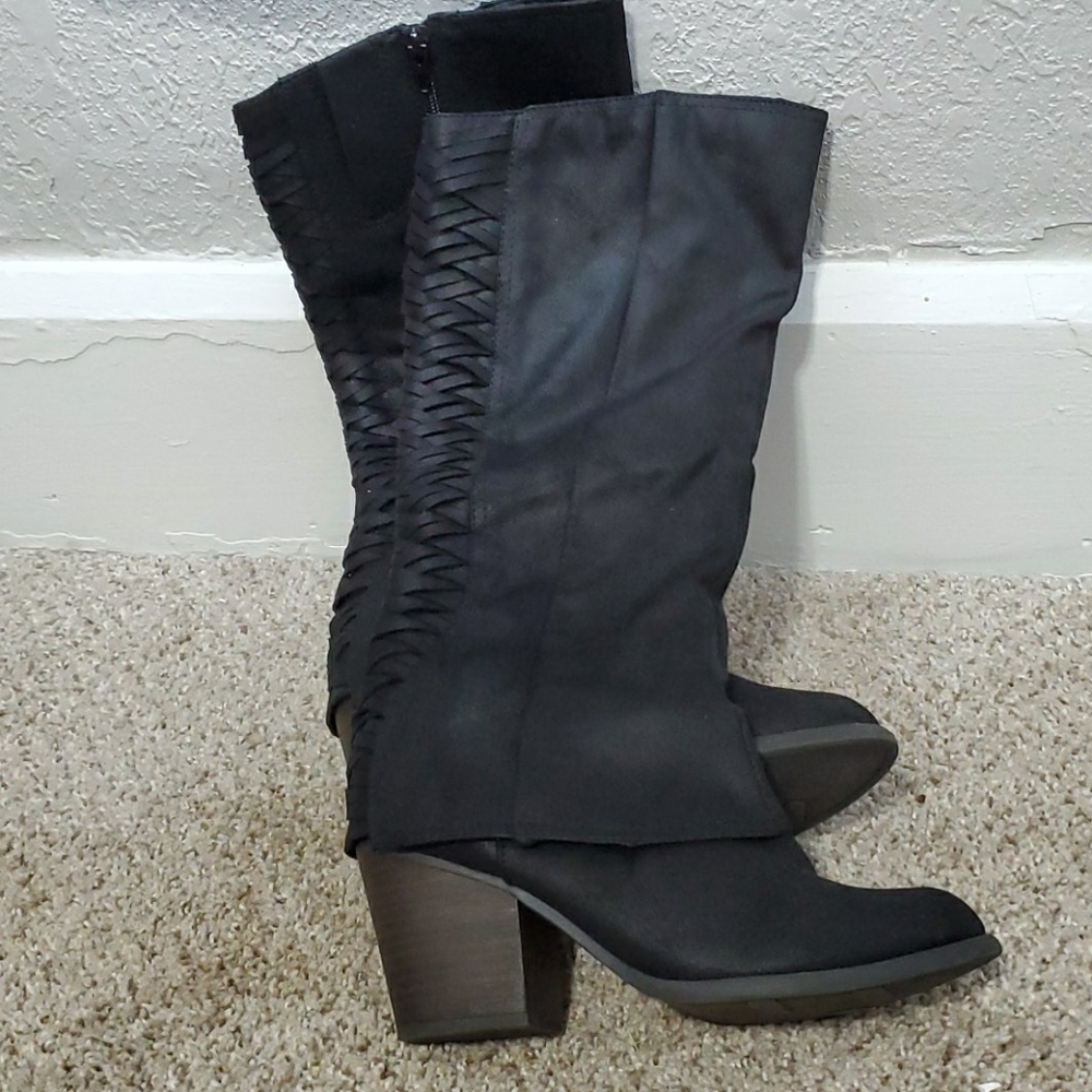 Sexy Knee high black boots
